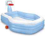 INTEX Dinoland Inflatable Swim Center & Kiddie Pool for Outdoor Play | 57135EP - Blow Up Water Park with Slide, Sprinkler, and Fun Games for Kids Ages 2 and Up