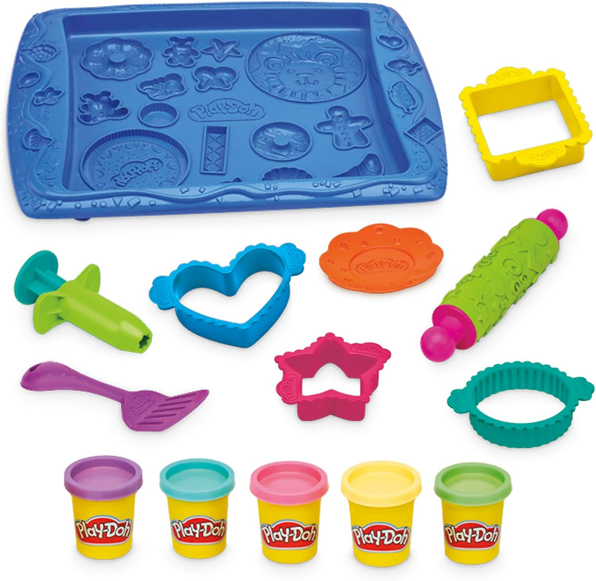 Play-Doh Kitchen Creations Cookie Creations Playset, Kids Arts & Crafts Set, Preschool Play Food Toys, Easter Gifts for Girls & Boys