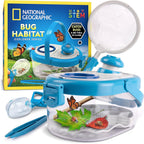 National Geographic Bug Catcher Kit and Outdoor Insect Habitat for Kids | 360-Degree Viewer, 2 Magnifying Lenses, Catching Net, Tweezers, Outdoor Exploration Toy, Insect Science, Birthday Gift