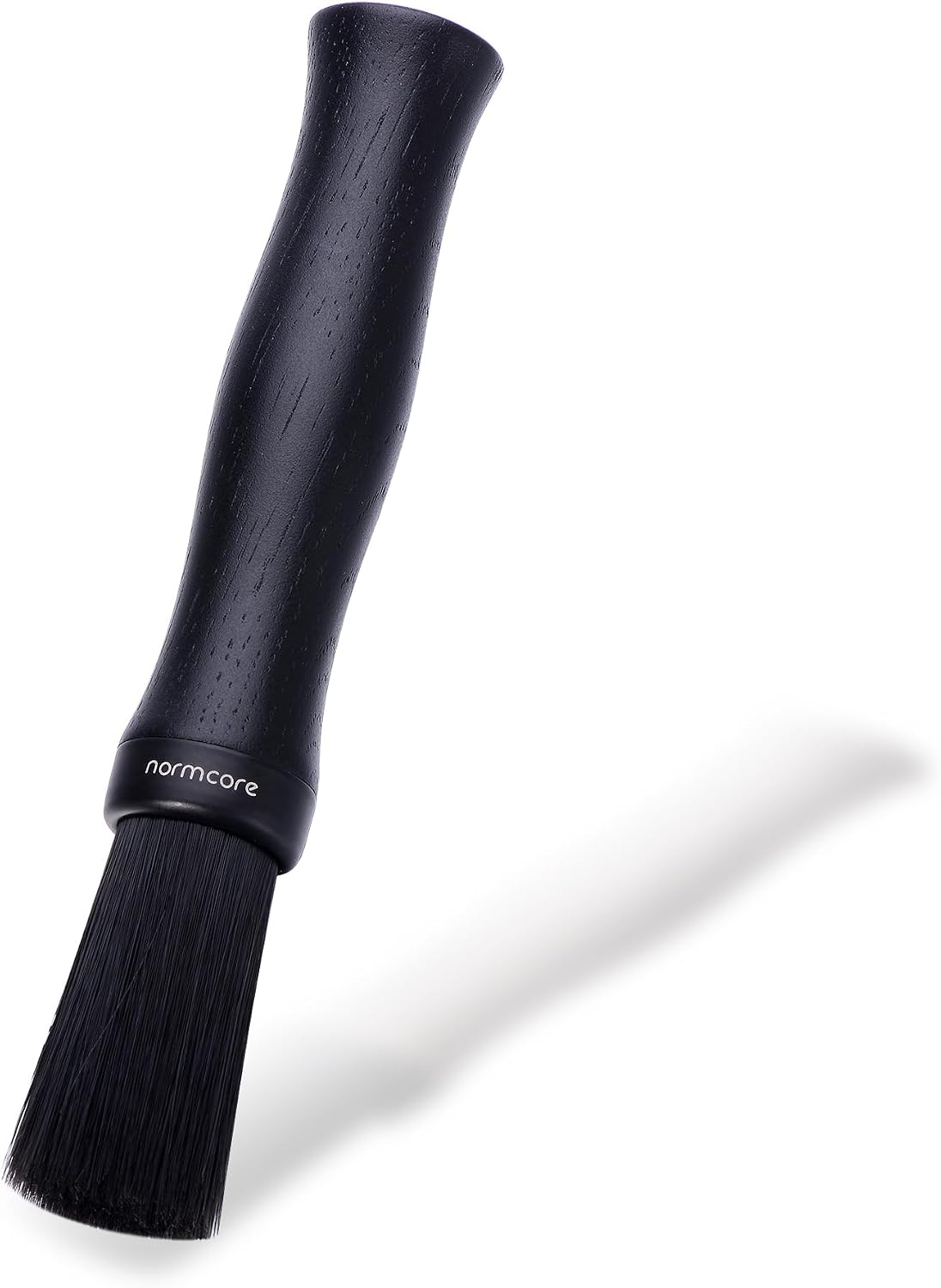 Normcore Barista Brush - Coffee Grounds Cleaning Brush - Natural Black Stained Oak Wood Handle Coffee Brush - Espresso Machine Cleaning Brush