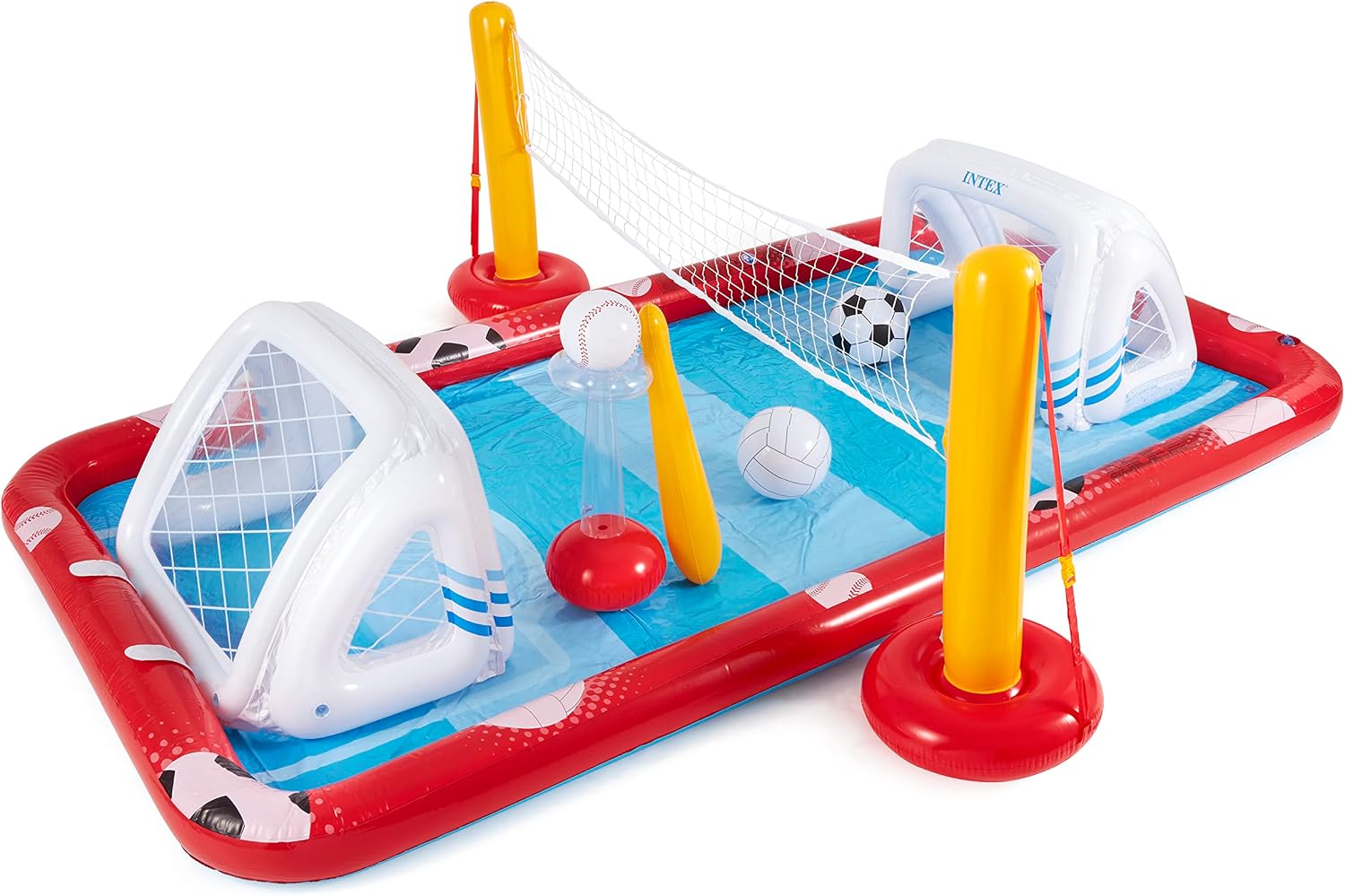 INTEX Dinoland Inflatable Swim Center & Kiddie Pool for Outdoor Play | 57135EP - Blow Up Water Park with Slide, Sprinkler, and Fun Games for Kids Ages 2 and Up