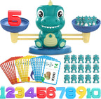 Kaodezhu Dinosaur Math Balance Toys, Montessori Toys for 3 Years Old Kids | Matching Letter, Learning and Educational Toys for Boys Girls - Birthday Gifts for 4 5 6 7 Year Old