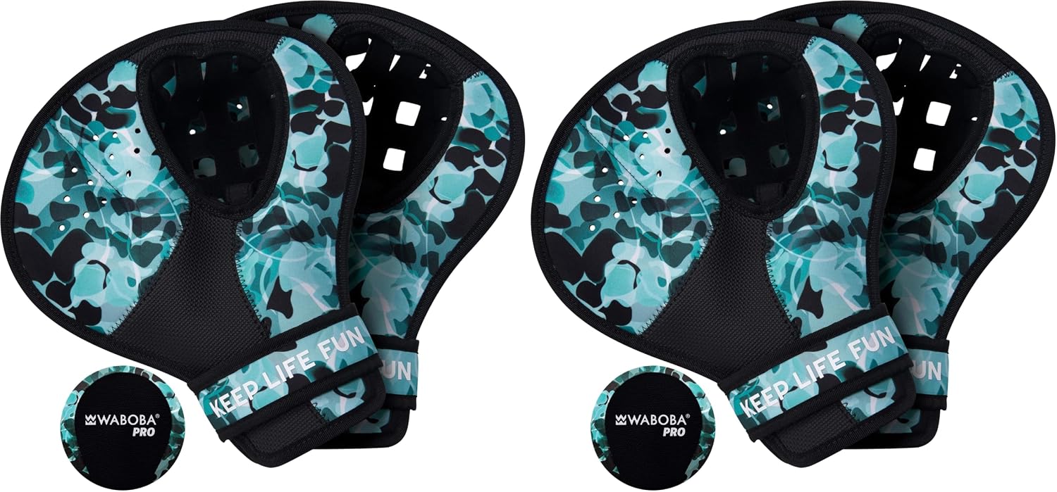 Waboba 2 Catch Water Gloves, Pro Bouncing Ball Set