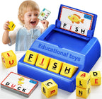 Montessori Matching Letter Game Toys for 3 4 5 Year Old Boy Girl Gifts Kids | Early Educational Learning Spelling Toys for Toddler, Preschool, Bigger Size, Storage Function, Christmas Birthday Gifts