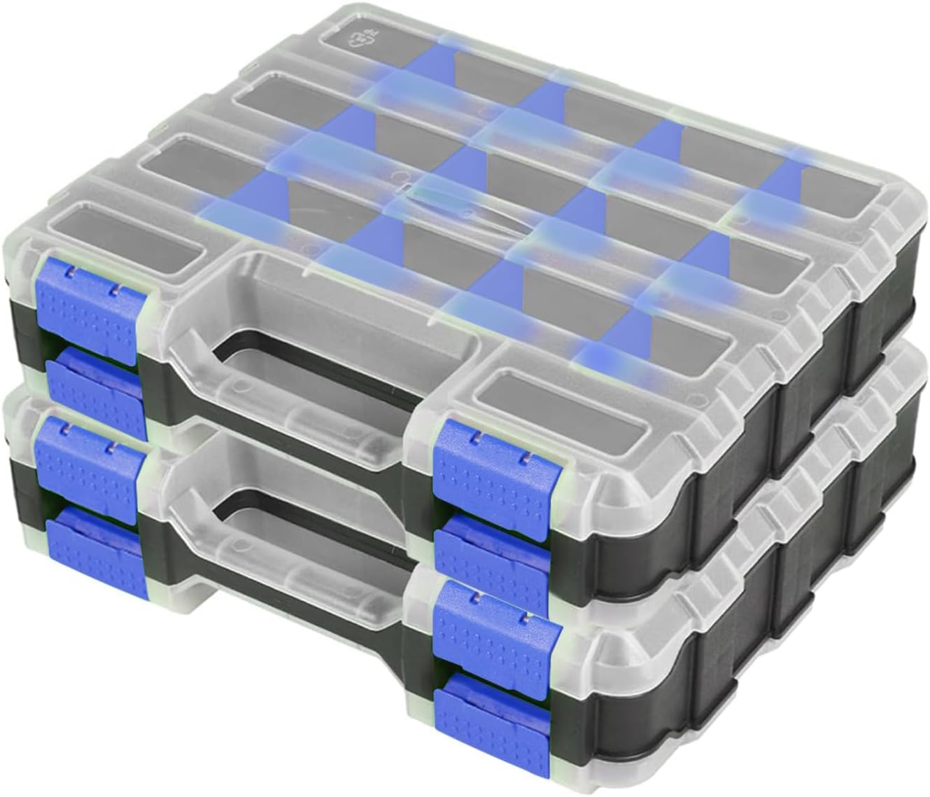 DSers Click to see full view      2+  6 VIDEOS AIDY-PRO Tools Box Organizer Double Side 34 Compartments Hardware Organizers with Removable Plastic Dividers for Screws Nuts Nails