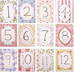 Baby Boy/Girl Monthly Milestone Cards,First Holiday,1st Year Month Photo | First Holiday Cards Baby Shower Newborn Photo Prop