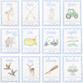 WAUAO Gingham Milestone Monthly Cards,My First Milestone Cards Photo Props | Baby Milestone Monthly Memories,Boys/Girls Photo Props