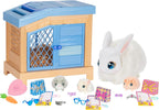 Little Live Pets Bunny Mama Surprise Toy Set, Hutch Interactive Animal Playset with 3 Surprise Babies, 20+ Sounds, Bunny Accessories for Girls Ages 3+ | 20+ sounds, deluxe hutch, 20+ care accessories, repeatable play, interactive pet toy for girls ages 3+