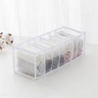2 Pcs 11 Grids 7 Grids Underwear Drawer Organisers Sock Drawer Organizer Divider Underwear Storage Boxes Foldable Closet Dresser Drawer Organizer for Storing Socks