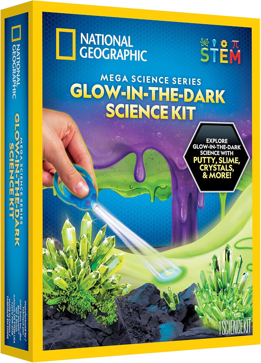 National Geographic Mega Space Science and Craft Activity Kit for Kids | 100+ Pieces, Launch a Rocket, Create Glowing Constellations, Paint a Solar System, Space STEM Crafts, Birthday Gift