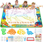 Jasonwell Aqua Water Doodle Mat 40 X 32 Inches Large Magic Drawing Doodling Mat Coloring Mat Educational Toys Christmas Birthday Gifts for Kids Toddler Boys Girls Age 2 3 4 5 6 7 8 Year Old (Alphabet)
