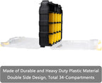 DSers Click to see full view      2+  6 VIDEOS AIDY-PRO Tools Box Organizer Double Side 34 Compartments Hardware Organizers with Removable Plastic Dividers for Screws Nuts Nails