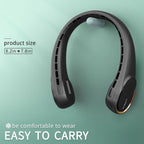 FrSara Portable Fan,Personal Neck Fans that Blow Cold Air,Upgraded 4000mAh