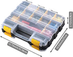 DSers Click to see full view      2+  6 VIDEOS AIDY-PRO Tools Box Organizer Double Side 34 Compartments Hardware Organizers with Removable Plastic Dividers for Screws Nuts Nails