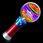 ArtCreativity Spinning Light Up Toy Wand, Autism Sensory Spinner Kids Gift | Visual Stimming Calming Spin Toy, Cause and Effect Sensory Play, Autistic Boys Girls, Ages 3+, 7.5in, 3 AA Included