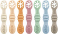 PandaEar 7 Pack Silicone Baby Feeding Spoon, Baby Led Weaning Supplies | Toddler Infant Feeding Spoon First Stage, BPA Free