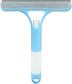 3 in 1 Window Cleaning Scraper,All-Purpose Spray Window Squeegee Cleaner Tool,for Glass Doors for Windows Glass, Mirrors Scraper, Brush
