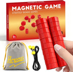 Magnet Game, Magnetic Game with String, Board Games for Adults and Kids 8-12, Portable Strategy Family Game for All Ages, Christmas Birthday Gifts for Kids, Fidget Toys for Family Travel & Game Night