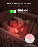 Egg Light for Nursery, Eye-Caring Touch Control Rechargeable Baby Night Light with 17 Color Modes, Dimmable Night Feeding Egg Light for New Parents & Kids Bedroom