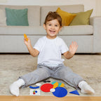 LiKee Wooden Shape Puzzle, 36 Blocks & 60 Cards, Montessori Toy for Kids 3+ | open-end