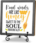 Bee Decorations for Home, Spring Honey Bee Decor, Beehive Wood Sign Kitchen Decor, Bumble Bee Gifts Accessories for Office Bar Bedroom - G03