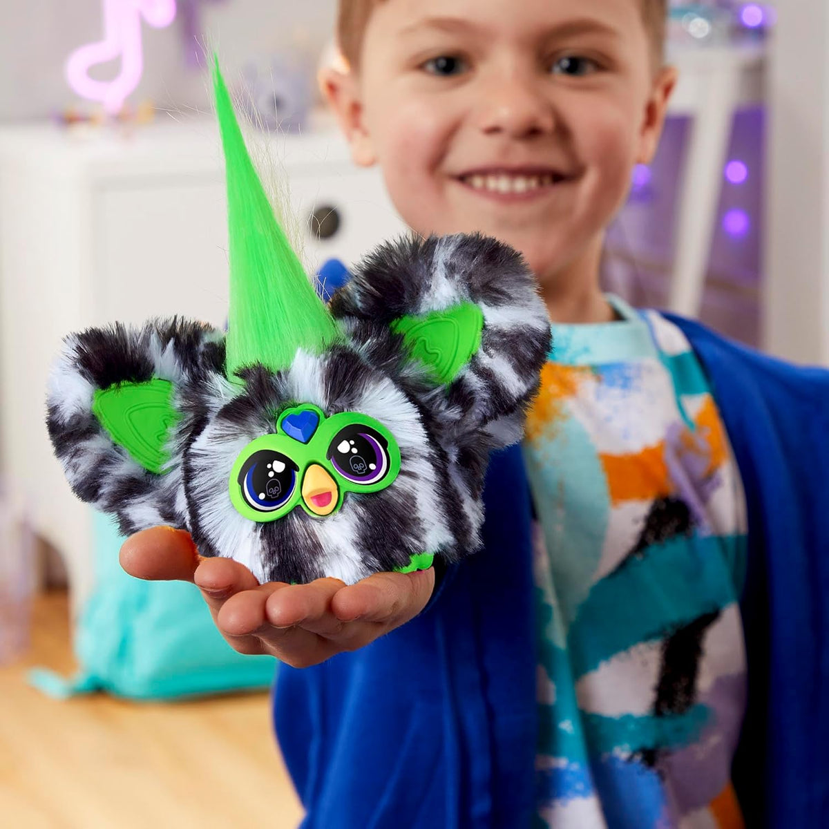 Furby Furblets Fierce & Fabulous 2 Pack, Greenie-Meanie & May-May with 45 Sounds Each, Electronic Plush Toys for Girls & Boys, Ages 6+)