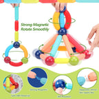 COUOMOXA Magnetic Building Blocks for Toddlers: STEM Educational Toys for 3 4 5+ Years Old Kids - Magnetic Stick Montessori Game for Family for Boys Girls