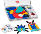LiKee Wooden Shape Puzzle, 36 Blocks & 60 Cards, Montessori Toy for Kids 3+ | open-end