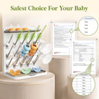 Lifewit 15-Hooks Baby Bottle Drying Rack for Countertop