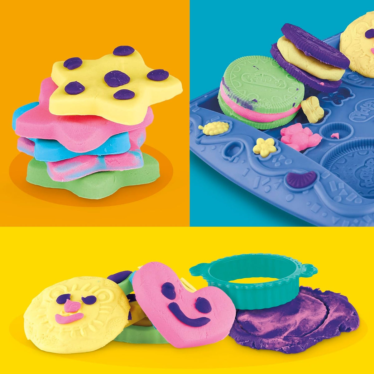 Play-Doh Kitchen Creations Cookie Creations Playset, Kids Arts & Crafts Set, Preschool Play Food Toys, Easter Gifts for Girls & Boys