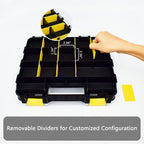 DSers Click to see full view      2+  6 VIDEOS AIDY-PRO Tools Box Organizer Double Side 34 Compartments Hardware Organizers with Removable Plastic Dividers for Screws Nuts Nails