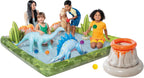 INTEX Dinoland Inflatable Swim Center & Kiddie Pool for Outdoor Play | 57135EP - Blow Up Water Park with Slide, Sprinkler, and Fun Games for Kids Ages 2 and Up