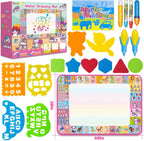 Water Doodle Mat, Kids Drawing Toys for 3 4 5 Year Old Boys Girls Gifts | Reusale Princess Color Mat, Mess-Free Coloring, Educational Doodle Toy, Toddlers Birthday Gifts for Age 3 4 5 6 7 8 Year Old