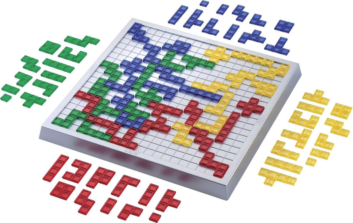 Mattel Games Blokus XL Board Games for Family Night, Brain Games for 2 to 4 Players, Oversized Board and Pieces (Amazon Exclusive) | Classic Strategy Play with "Just One Rule," featuring Oversized Board and Pieces