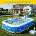 Inflatable Swimming Pool for Kids and Family Backyard Water Fun