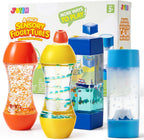 JOYIN 4-Pack Fidget Tubes for Kids, Sensory Tubes, Stress Relief Toy, Speech Therapy, Calming Toys for Children with Autism, Calm Down Corner Classroom Supplies, Back to School Gifts for Students
