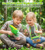 Bug Catcher for Kids Age 3-12, Bug Vacuum Catching Kit with Bug Collector | Butterfly Net Magnifying Glass Bugs Grabber Insect Catcher Tweezers, Outdoor Explorer Toys Gift for Kids