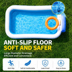 Inflatable Swimming Pool for Kids and Family Backyard Water Fun