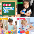 Squishy Sensory Toys for Kids Toddlers: Soft Textured Fidget Toy for Autism | Sensory Fidget Toys for ADHD Children Special Needs, Stress Calming Toy Desk, Baby Stocking Stuffer Squeeze Toy for Autism