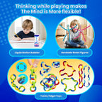 Sensory Toys 25 Pack with Visual Auditory Tactile Fidget Toys for Kids Adults Autism ADHD, Focus Calming Set for Classroom Calm Down Corner Office Desk, Travel Party Favors Gifts