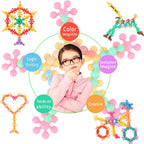 TOMYOU 400 Pieces Building Blocks Kids STEM Toys Educational Classroom | Sensory, Interlocking Solid Plastic for Preschool Boys and Girls