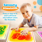 Sensory Floor Tiles for Kids Toddlers: 6 Pack Liquid Play Mats, 12"x12" Squares Autism Sensory Puzzle Pad, Lava Tiles Games Dance Step Pads, Preschool Classroom Montessori Gross Motor Daycare Toys