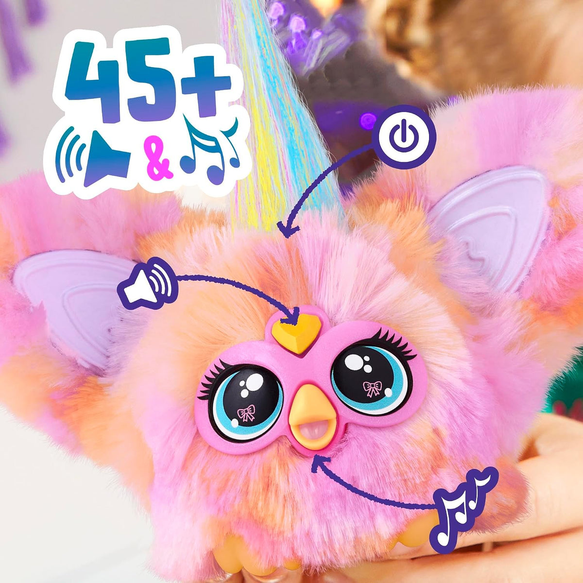 Furby Furblets Fierce & Fabulous 2 Pack, Greenie-Meanie & May-May with 45 Sounds Each, Electronic Plush Toys for Girls & Boys, Ages 6+)