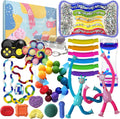 Sensory Toys 25 Pack with Visual Auditory Tactile Fidget Toys for Kids Adults Autism ADHD, Focus Calming Set for Classroom Calm Down Corner Office Desk, Travel Party Favors Gifts