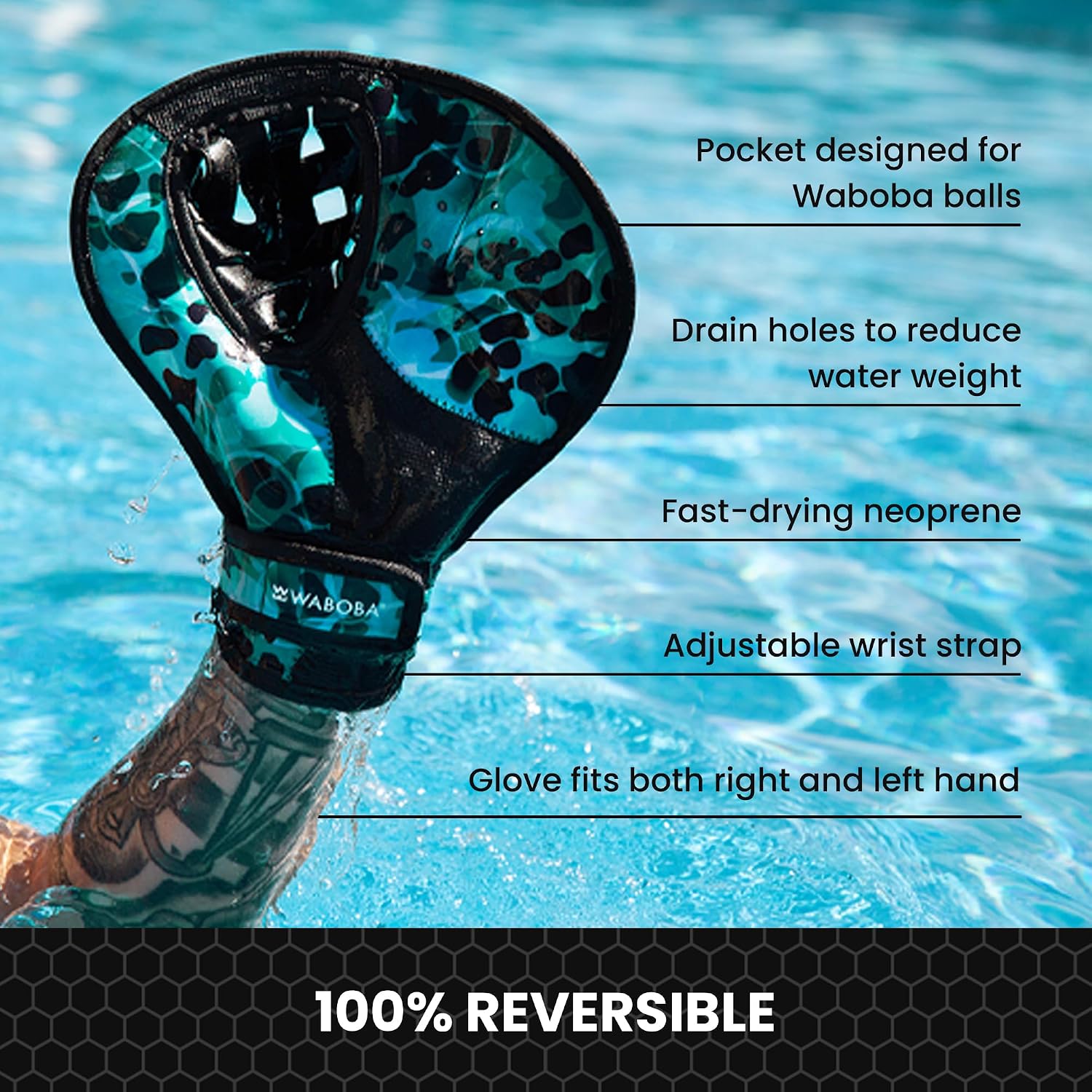 Waboba 2 Catch Water Gloves, Pro Bouncing Ball Set