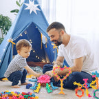 TOMYOU 400 Pieces Building Blocks Kids STEM Toys Educational Classroom | Sensory, Interlocking Solid Plastic for Preschool Boys and Girls