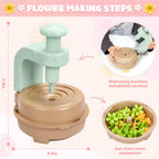 DIY Fabric Flower Bouquet Craft Kit, Educational Toy Gift Girls Toddlers 4+ | Flowers Market Toy for Kids, Build Your Flower Bouquet, Arts & Crafts for 4+ Year Toddler Girl