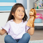 Melissa & Doug Safari Buddies Hand Puppets, Set of 6 (Elephant, Tiger, Parrot, Giraffe, Monkey, Zebra) Soft, Plush Puppet, Stuffed Animals, Pretend Play Toddler Toys for Girls & Boys