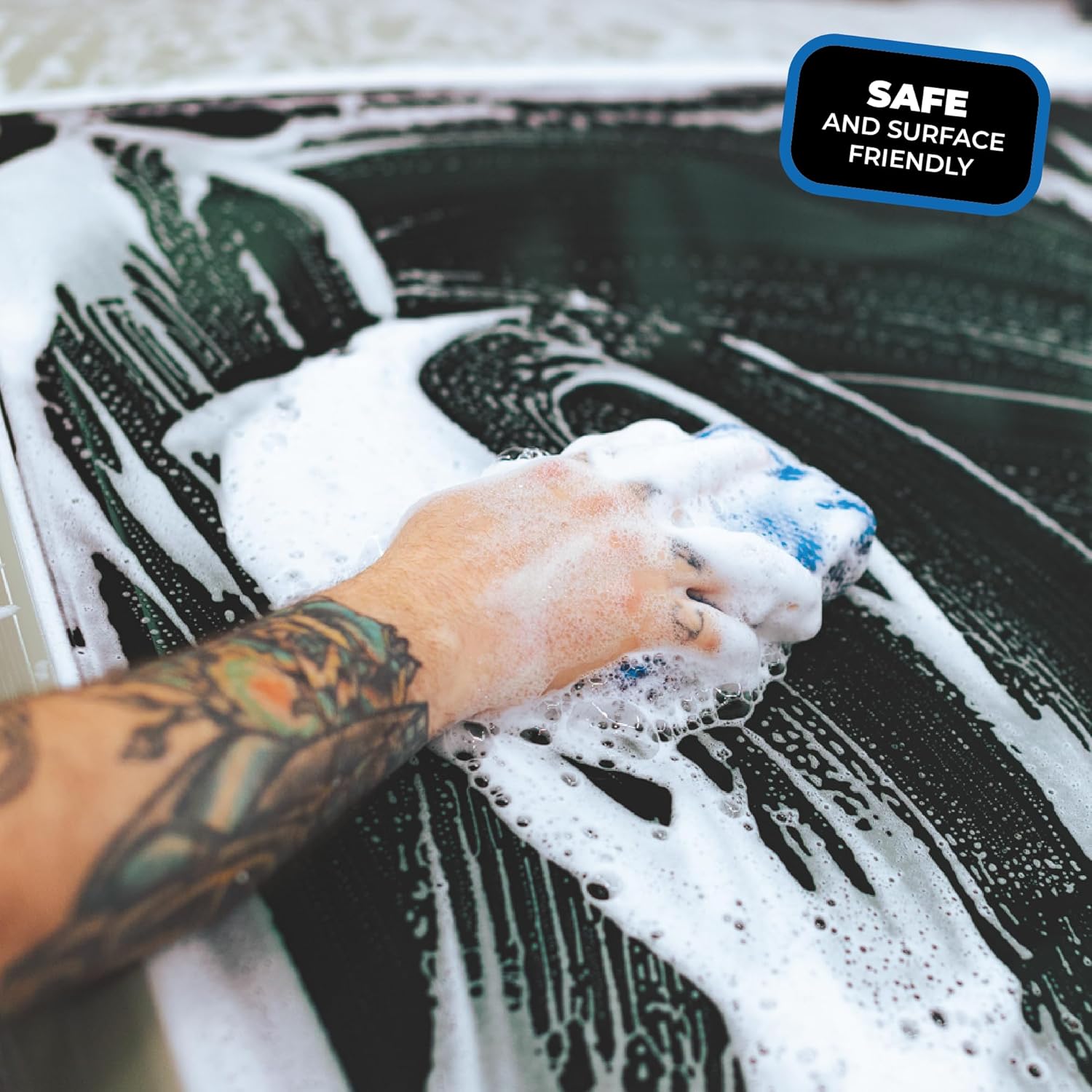 The Rag Company - Ultra Clay Scrubber - Fast and Effective Removal of Paint Contaminants, Light Overspray, and More; Dual Sided Design for Scrubbing and Clay Work; Deep Clean Glass