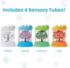 hand2mind Changing Seasons Sensory Tubes, Science Toys, Ages 3+ | Sensory Tubes, Calm Down Corner Supplies, Quiet Fidgets, Travel Toddler Toys, Preschool Classroom Must Haves